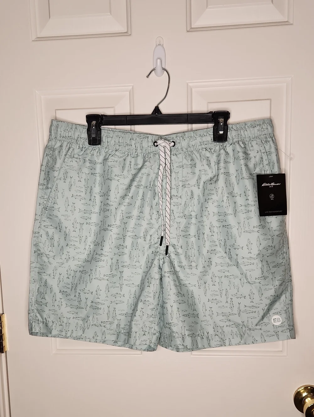 Eddie Bauer Men's UPF 50 Volley Swim Trunk Size L NWT